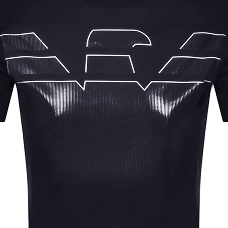 Alternative Image for ProductEmporio Armani Crew Neck Logo T Shirt Navy3